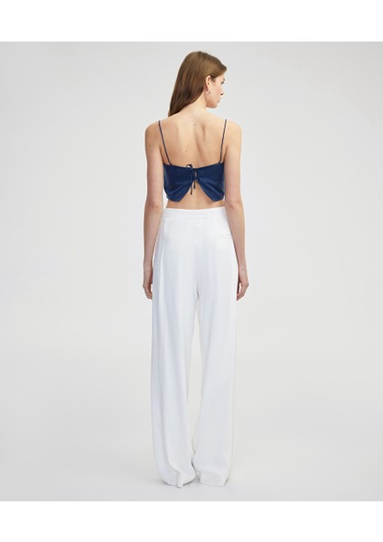 Kare Yaka Crop Bluz IS1250006095015