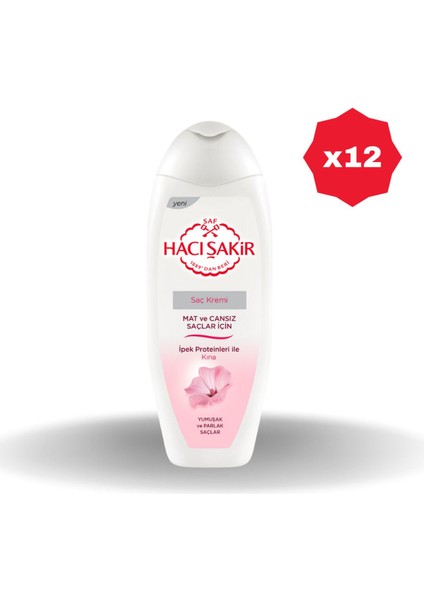 Hacışakir Kına Saç Kremi 450 ml - (12 Adet)