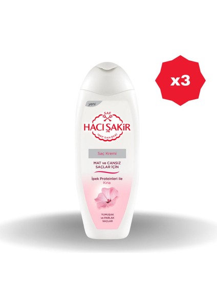 Hacışakir Kına Saç Kremi 450 ml - (3 Adet)