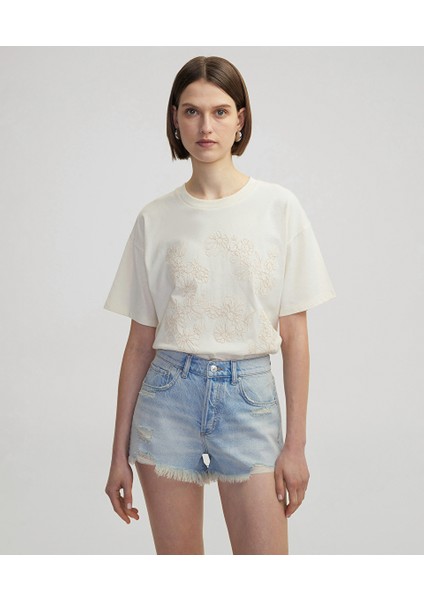 Raw Edge Denim Şort IS1250013076CC2