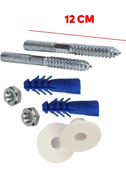 Alafranga Oturma Tuvalet Taşı Montaj Vidası Tüm Modeller Ile Uyumlu Çift Taraflı Dişli fiyatları