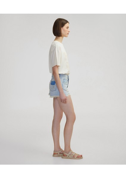 Raw Edge Denim Şort IS1250013076CC2