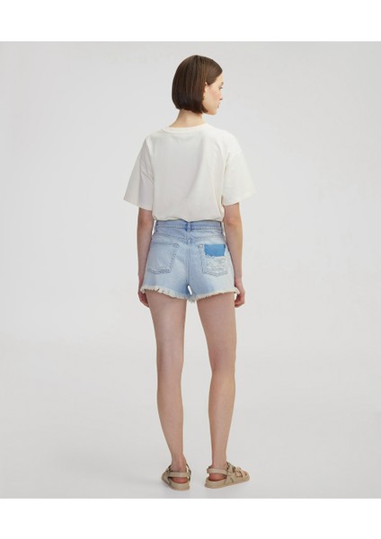 Raw Edge Denim Şort IS1250013076CC2