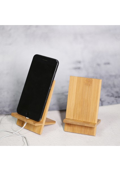 Markalı Ios ve Android Uyumlu Tahta Cep Telefonu ve Tablet Standı (Yurt Dışından)