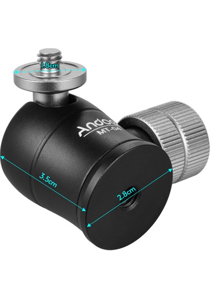 Mt-04 Mini 360 Derece Panoramik Dslr Kameralar Için Küre Başlığı (Yurt Dışından)