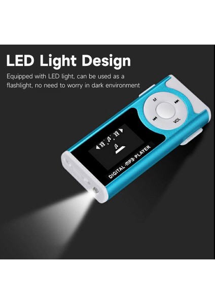 Taşınabilir Mini Mp3 Müzik Çalar Gümüş Renkli Tf Kart Destekli (Yurt Dışından) fırsatları