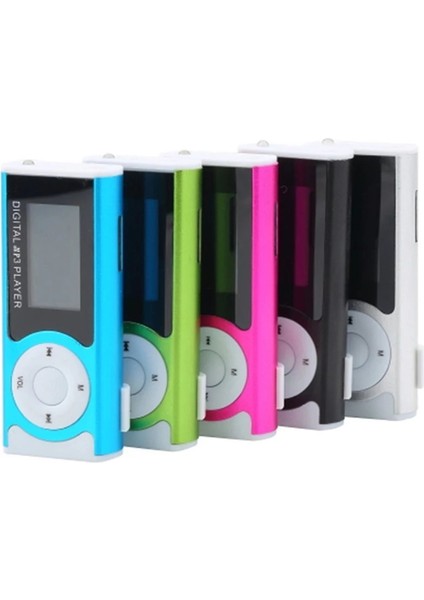 Taşınabilir Mini Mp3 Müzik Oynatıcısı Metal Siyah LCD Ekranlı Tf Bellek Kartlı (Yurt Dışından) fiyatları
