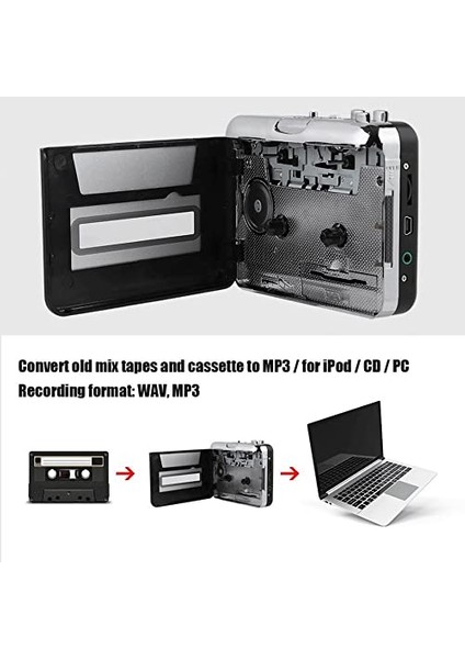 Kaset Oynatıcı USB Kayıt Mp3 (Yurt Dışından)