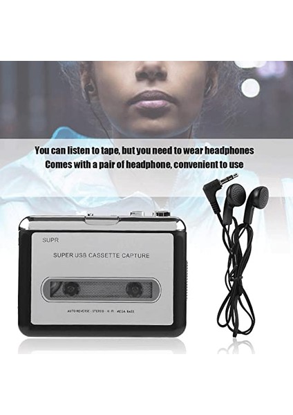 Kaset Oynatıcı USB Kayıt Mp3 (Yurt Dışından)