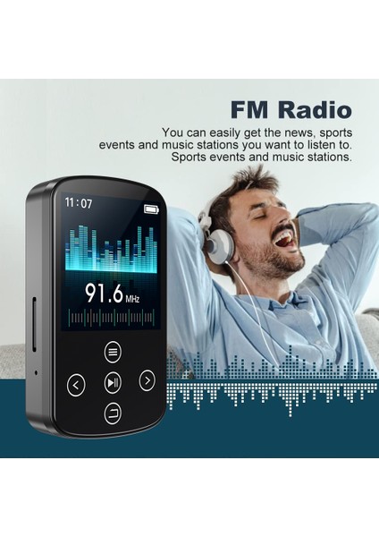 Mp3-08 Mp3 Oynatıcı Bt 5.4 1.5 Yüksek Netlikli Dokunmatik Ekran (Yurt Dışından)