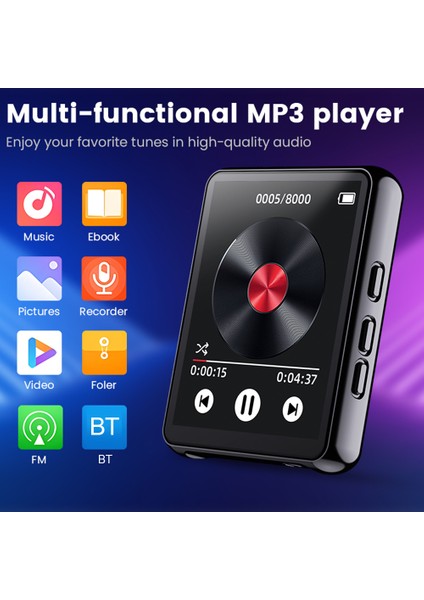2.4 Inç Mp3 Oynatıcı Kayıpsız Ses Tam Dokunmatik Ekran (Yurt Dışından)