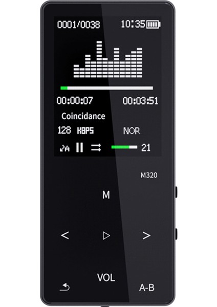 MAHDI/M320 Bluetooth Mp3 Taşınabilir Müzik ve Video Oynatıcı 1,8 Inç Ekranlı 8gb Hafızalı (Yurt Dışından)