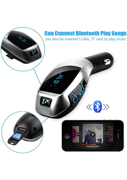 Fm Kablosuz Bluetooth 4.0 Araba Vericisi Mp3 Oynatıcı (Yurt Dışından)