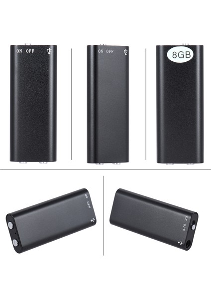 8gb Mini USB Dijital Ses Kaydedici 96 Saat Kayıt (Yurt Dışından)
