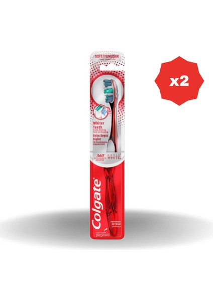 360 Advanced Single Optic White Diş Fırçası - (2 Adet)