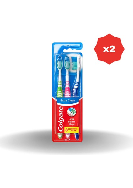 Diş Fırçası Extra Clean (2+1)- (2 Adet)