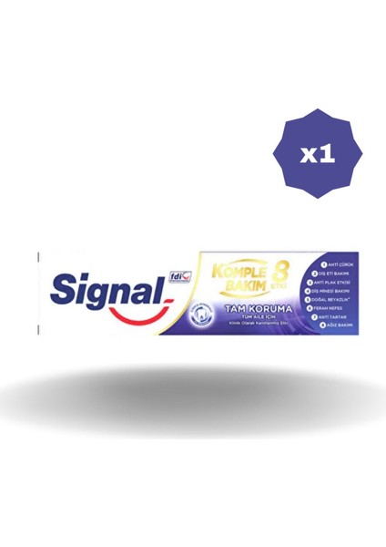 Komple Bakım 8 Etki Tam Koruma 75 ml - (1 Adet)