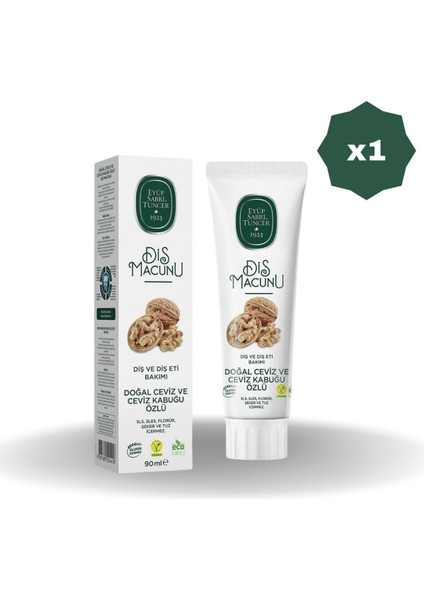Ceviz ve Ceviz Kabuğu Diş Macunu 90 ml - (1 Adet)