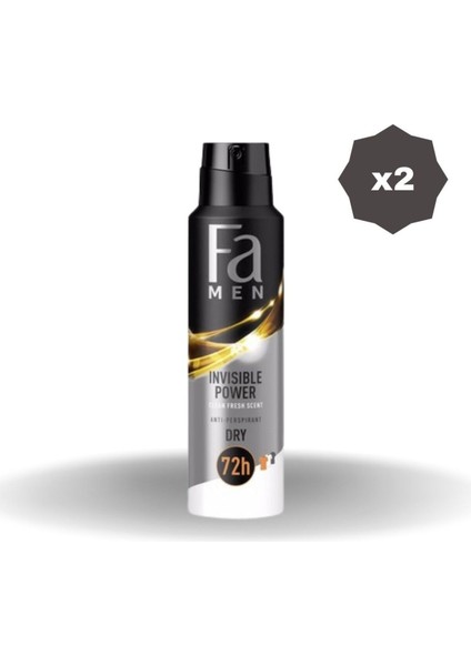 Deo Invısıble Men 150 ml - 2 Adet