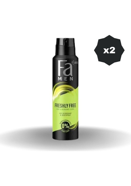 Deo Freshly Free Mınt & Bergamot 150 ml - 2 Adet