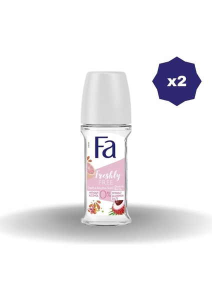 Freshly Free Grapefruıt & Lychee Roll-On 50 ml - 2 Adet