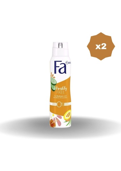 Deo Freshly Fresh&free Cucumber&melon 150 ml - 2 Adet