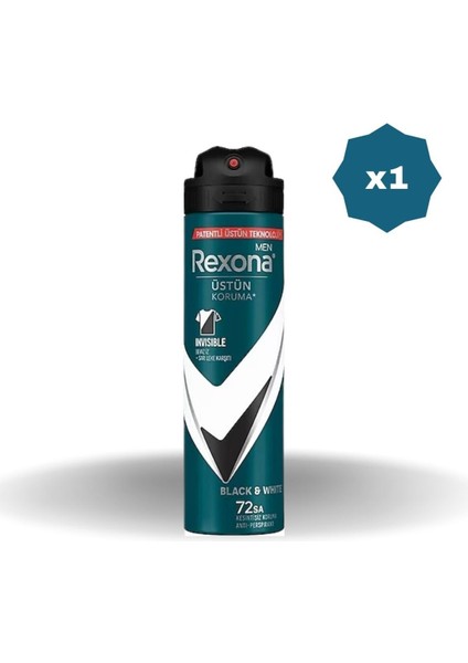 Deo Men Adv Invisible Black&white Spr: 150 ml - 1 Adet