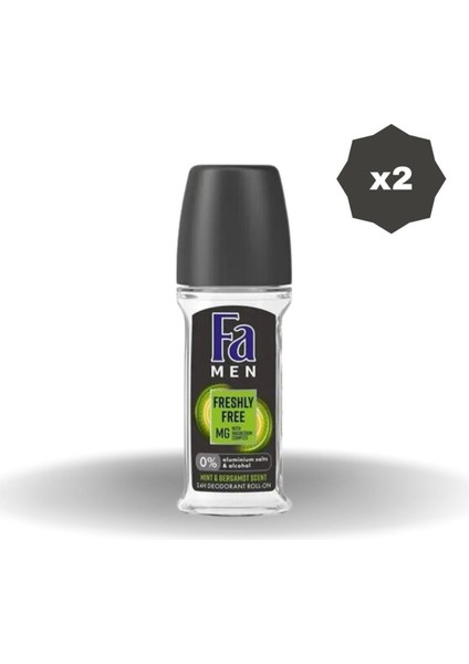 Freshly Free Mınt & Bergamot Roll-On 50 ml 2 Adet