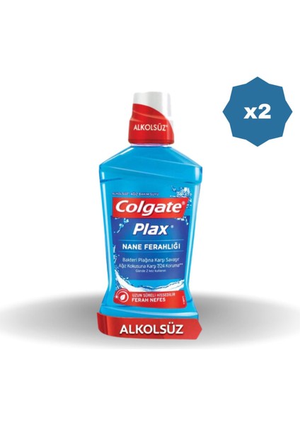 Plax Nane Ferahlığı Mavi 500 ml - 2 Adet