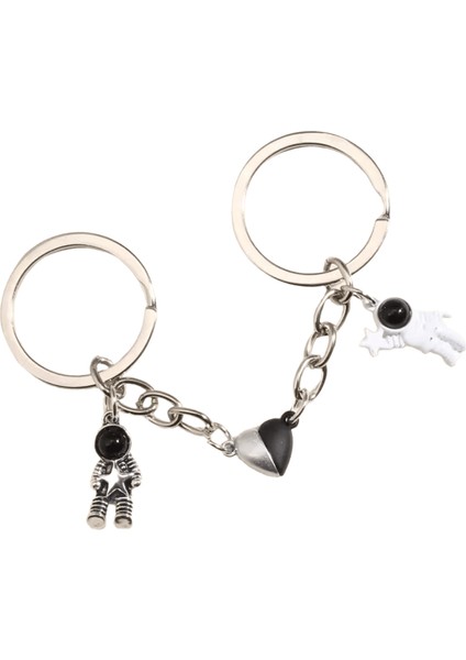 Yeni Tasarım Anahtarlık Astronot Yıldız Manyetik Düğme Anahtarlık Çift Arkadaş Hediyeler Dıy El Yapımı Takı Için Spaceman Anahtar Zincirleri (Yurt Dışından)