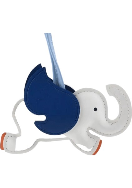 16 Renk Kişilik Uçan Kanatlar Fil Anahtarlıklar Kadın Pu Deri Kolye Çanta Araba Anahtar Dekor Aksesuarları Için Anahtarlık (Yurt Dışından)