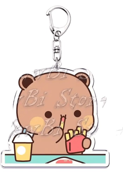 Süper Sevimli Bubu Dudu Anahtarlıklar Bebek Yier Ayı Panda Anahtarlık Aksesuarlar Için Çanta Anahtarlık Takı Hayranları Çift Aşk Hayranları Hediyeler (Yurt Dışından)