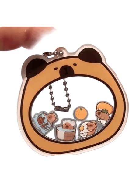 Capya Sevimli Rocker Kolye Anahtarlık Akrilik Yüksek Görünümlü Çift Modeli Iyi Arkadaşlar Için Bir Hediye Olarakrenk:kahverengi (Yurt Dışından)