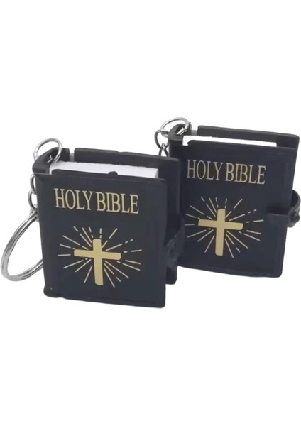 Mini Kutsal Incil Anahtarlık Kitap Anahtarlık Din Ingilizce Versiyon Hıristiyan Isa Anahtarlık Anahtarlık Hediye Dua Tanrı Korusun S112 (Yurt Dışından)