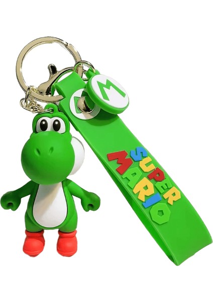 Yaratıcı Karikatür Kacık Ejderha Yoshi Anahtarlık Kolye Küçük Dinozor Öğrenci Sırt Çantası Çift Araba Kolye Küçük Hediye Toptanrenk:4 (Yurt Dışından)