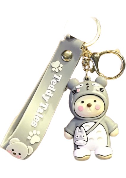 Mınıso Sevimli Kişiselleştirilmiş Karikatür Bebek Çapraz Giyinme Charm Anahtarlık Çift Sırt Çantası Araba Anahtar Dekorasyon Çocuk Parti Hediye (Yurt Dışından)