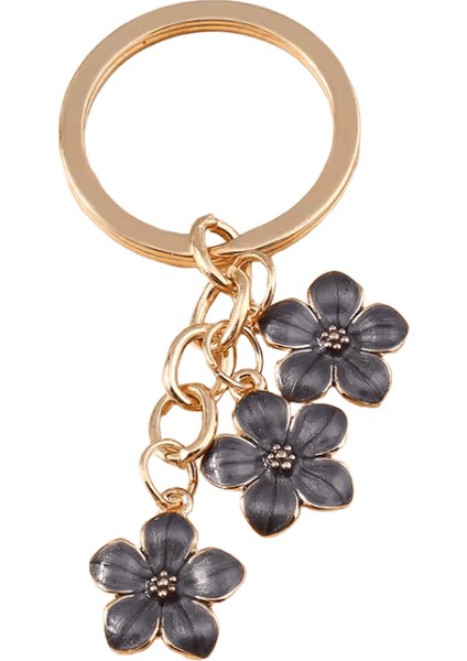 Sevimli Emaye Anahtarlık Renkli Sakura Çiçek Anahtarlık Kadınlar Için Tatlı Anahtar Zincirleri Kızlar Çanta Aksesuarları Dıy Takı Hediyeler (Yurt Dışından)