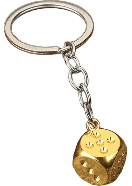 Yeni Beş Renkli Zar Anahtarlık Alaşım Kişilik Zar Modeli Anahtarlık Erkekler Için Şanslı Araba Anahtarlık Serin Hediye (Yurt Dışından)