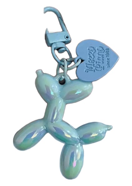 Dıy Şeker Renk Tatlı Reçine Balon Köpek Anahtarlık Kadınlar Için Kızlar Hayvan Şekilli Telefon Zinciri Anahtar Toka Aksesuarları Çanta Kolye (Yurt Dışından)