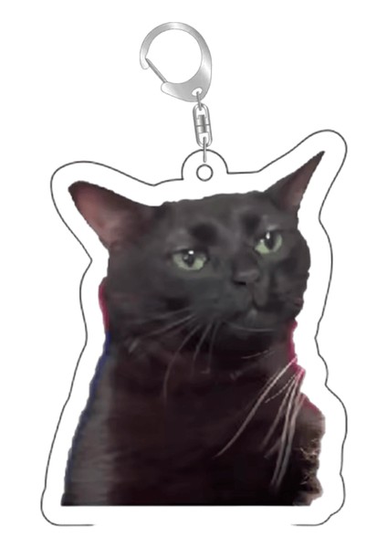 Süper Sevimli Ekmek Patlayan Kedi Miyav Meme Anahtarlık Anahtarlıklar Aksesuarlar Için Yüzük Çanta Kolye Anahtarlık Takı Hayranları Aşk Hediyeleri Renk: Stil 2 / Boyut: 55MM (Yurt Dışından)