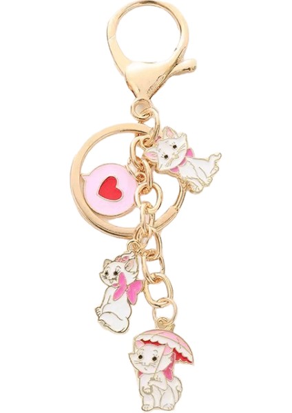 Emaye Marie Kedi Anahtarlık Sevimli Anime The Aristocats Figür Anahtarlık Kawaii Çocuk Okul Çantası S Kolye Oyuncak Arkadaşlar Için Hediyerenk:3 (Yurt Dışından)
