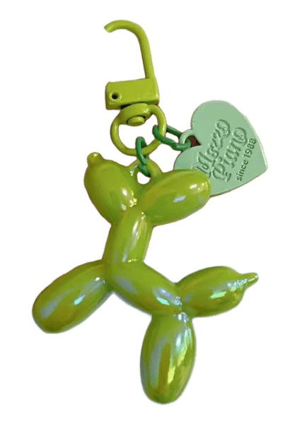 Sevimli Akrilik Karikatür Balon Köpek Anahtarlıklar Kadınlar Için Y2K Çanta Kolye Çift Araba Anahtar Zincirleri Takı Hediye Dekorasyon Aksesuarları (Yurt Dışından)