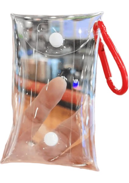 Küçük Şeffaf Anahtarlık Sikke Çanta Pvc Şeffaf Mini Kadın Anahtar Ruj Kulaklık Anime Bebek Ekran Saklama Torbaları Cüzdan Kılıfı (Yurt Dışından)