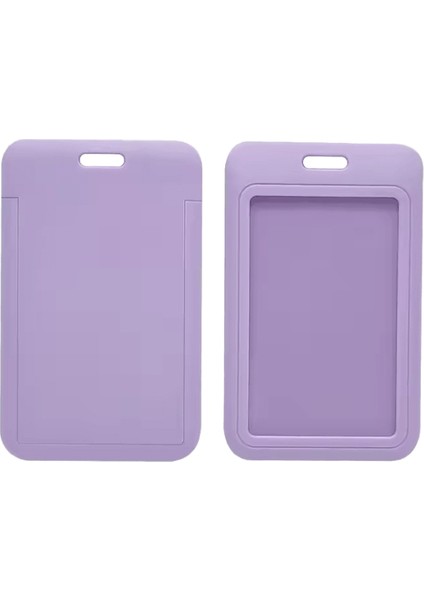 1 Adet Şeffaf Pencereli Kayar Kimlik Rozeti Tutucu, Ofis, Okul Için Kimlik Kartı Koruyucu, Kadınlar, Personel, Öğrenci Için Harika Hediye Renk:mor (Yurt Dışından)