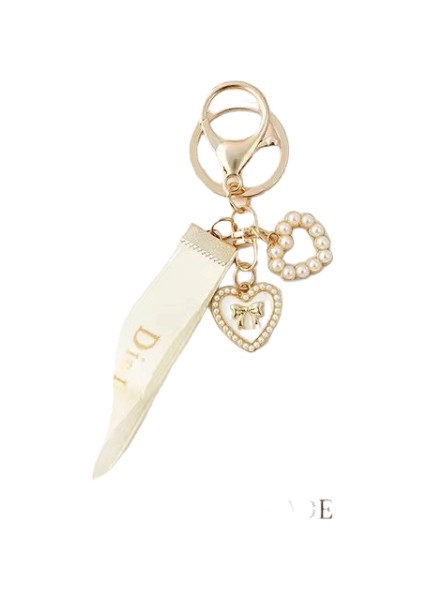 2025 Kadınlar Için Yeni Sevimli Yay Anahtarlık,araba Anahtarları Için Inci Anahtar Zincirleri Coquette Yay Anahtarlık Aksesuarları Estetik Çanta Charmsrenk:fp-02-F (Yurt Dışından)