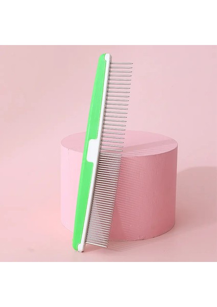 1 Adet Renkli Plastik Evcil Hayvan Bakımı Tarakı, Seyrek Ve Yoğun Çift Taraflı Dişli Tarak Kediler Için. Renk: 1 Adet Pembe (Yurt Dışından)
