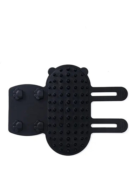 Kediler Tırmalama Sürtünme Fırça Evcil Hayvan Köpek Kılı Temizleme Masaj Tarak Yavru Bakım Kendiliğinden Temizlenen Duvar Köşe Kedi Tırmalama Tarakları siyah (Yurt Dışından)