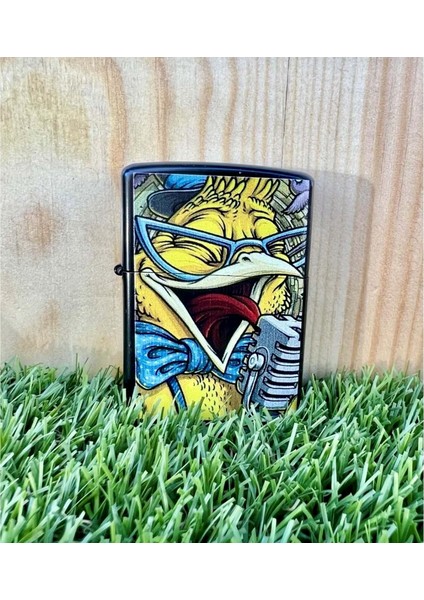 Chicken Benzinli Metal Çakmak Uv Baskı