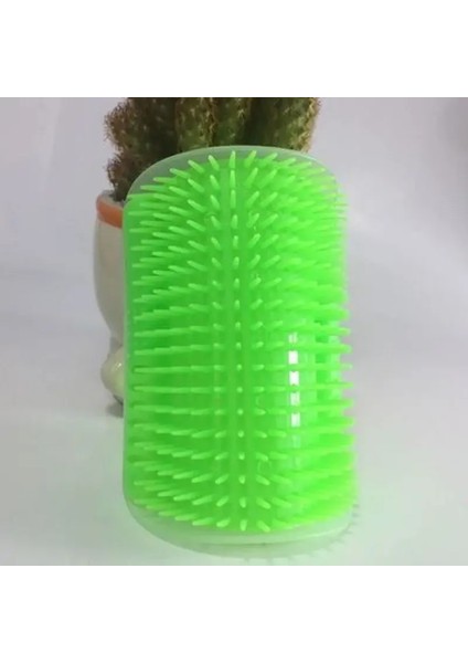 Evcil Saç Temizleme Masaj Taraklı Evcil Tarak Çıkarılabilir Kedi Köşe Tırmalama Ovma Fırçası Evcil Bakımı Temizleme Malzemeleri Tırmalayıcı RENK:YEŞIL/BOYUT:13X8,5CM (Yurt Dışından)