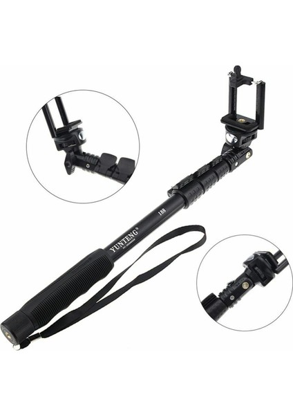 Yunteng YT-0188 38CM - 128CM Uyarlanabilir Bluetooth Uzak Denetimli Kablosuz Si Ştığı (Yurt Dışından)